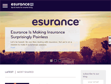 Tablet Screenshot of blog.esurance.com